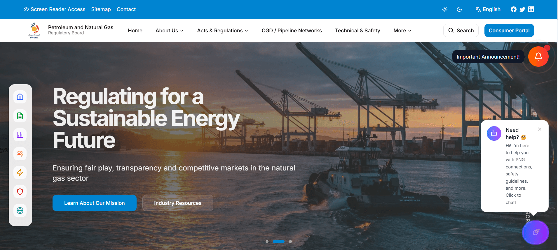 Modern Govt Portal preview